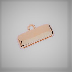 Eindkapje 15x2mm - 2 stuks - Rose Gold - 011406-15-14