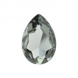 Swarovski Faceted Pear Fancy Stone 4327 - 30x20mm - Black Diamond