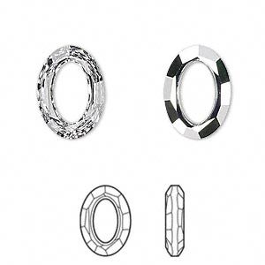 Swarovski Faceted Oval Fancy Stone 4137 - 15x11mm - Crystal CAL