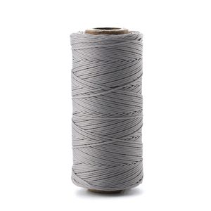 Macramé-koord Polyester 0.5mm - Bright Grey - 1 meter - 1050534