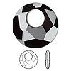Swarovski Faceted Victory Pendant 6041 - 28mm - Jet