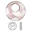 Swarovski Faceted Victory Pendant 6041 - 38mm - Antique Pink