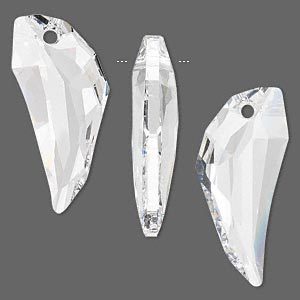 Swarovski Faceted Pegasus Pendant 6150 - 30x14mm - Crystal