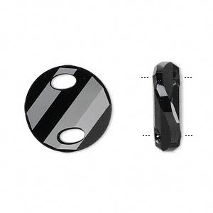 Swarovski Faceted Twist 3221 - 18mm - Jet
