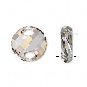 Swarovski Faceted Twist 3221 - 18mm - Silver Shade