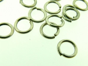 Ringetjes Enkel 7mm - Old Silver