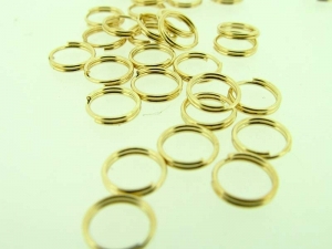 Ringetjes Dubbel 7mm - Gold