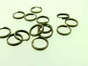 Ringetjes Dubbel 7mm - Old Gold