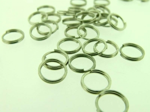 Ringetjes Dubbel 7mm - Old Silver