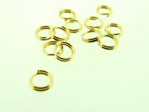 Ringetjes Dubbel 5mm - Gold