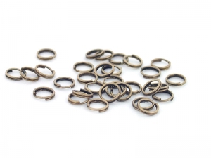 Ringetjes Dubbel 5mm - Old Gold