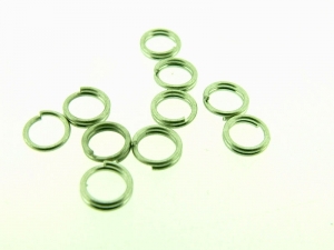 Ringetjes Dubbel 5mm - Old Silver