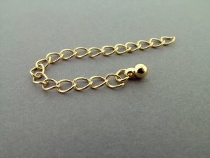 Verlengketting 8cm - 3 stuks - Gold