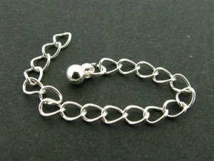 Verlengketting 8cm - 3 stuks - Silver