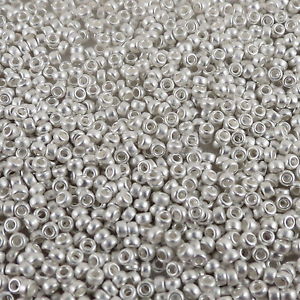Rocaille 11/0 - Mat Bright Sterling Plated - 961F