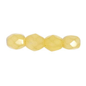 Firepolish Facet 4mm - Yellow Creme - 1100015
