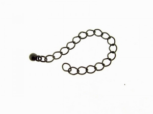Verlengketting 8cm - 3 stuks - Black
