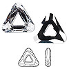 Swarovski Faceted Organic Cosmic Triangle Fancy Stone 4737 - 30mm - Crystal CAL V SI
