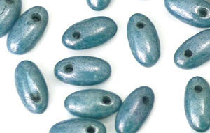 Rizo Bead 2.5 x 6mm Opaque Luster Blue - 374-26-P14464