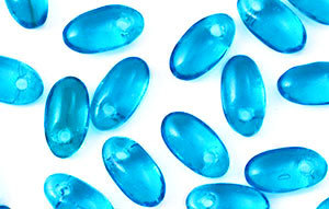 Rizo Bead 2.5 x 6mm Aquamarine - 374-26-6002