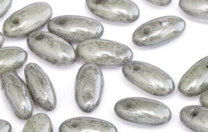 Rizo Bead 2.5 x 6mm Opaque Luster Gray - 374-26-P14449