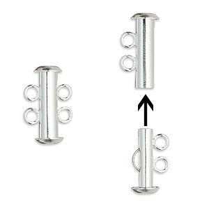 Slot met 2 oogjes - Silver - H20-A4622FN