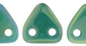 Triangle bead 6mm - Luster Iris Atlantis Green - 371-06-LR52060