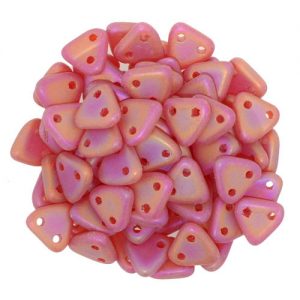 Triangle bead 6mm - Matte Iris Slam Ruby - 371-06-MG9008