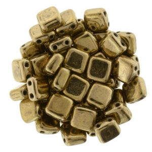 Tile beads 6 x 6mm - Bronze - 250-66-90215