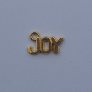 "JOY" 12x5mm Gold