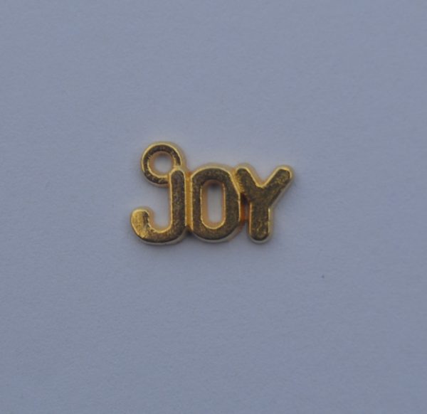 "JOY" 12x5mm Gold