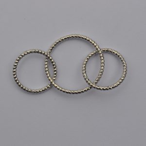 Tussenstuk schakels 55mm - Rhodium