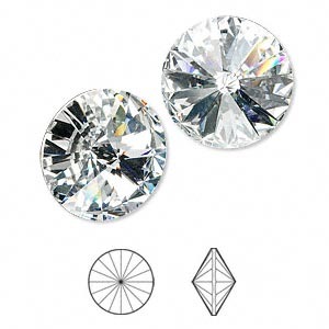 Rivoli 18mm - Crystal Foil Back