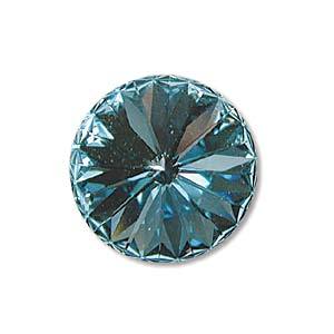 Rivoli 14mm - Aqua Foil Back