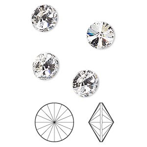 Rivoli 8mm - Crystal Foil Back