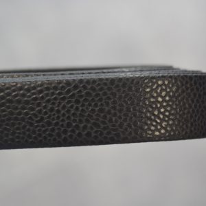 Plat leder 20mm - Caviar Style Black - PROMOTIE
