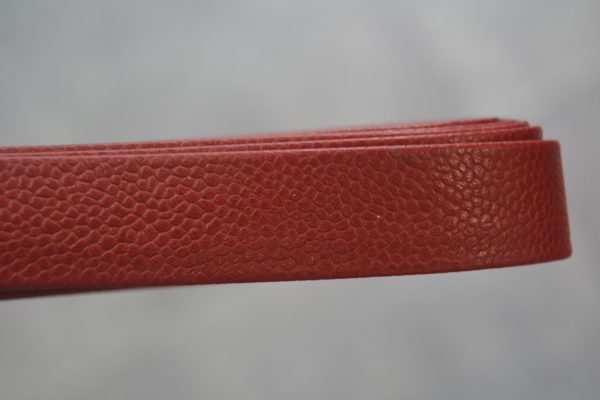 Plat leder 20mm - Snake Style Red - PROMOTIE