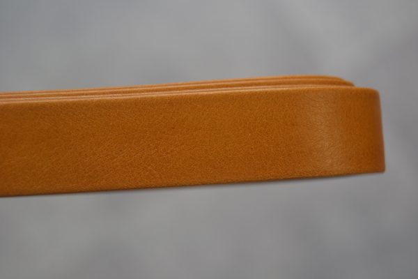 Plat leder 20mm - Orange Brown - PROMOTIE