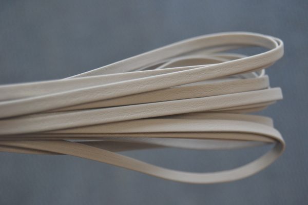 Plat leder 5mm - Grey - PROMOTIE