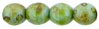 Opaque Turquoise Picasso 6mm 5-06-T6313