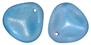 Petal Bead 14 x 13mm Halo Azurite - 340-1413-29266