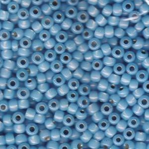 Rocaille 6/0 - Dyed Aqua S/L Alabaster - 647