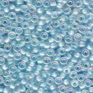 Rocaille 6/0 - Aqua Lined Crystal AB - 278