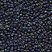 Drop Bead 3.4mm - Sparkle Sky Blue Lined Montana Blue - 57