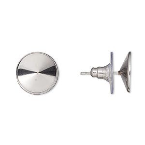 Oorbel Stekers Edelstaal (voor Rivoli 12mm) - H20-2963MT