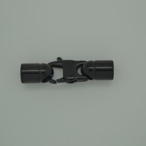 MGST-108 Slot met eindkapjes Edelstaal Black 6mm