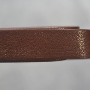 Plat leder 20mm - Vintage Dark Brown - PROMOTIE