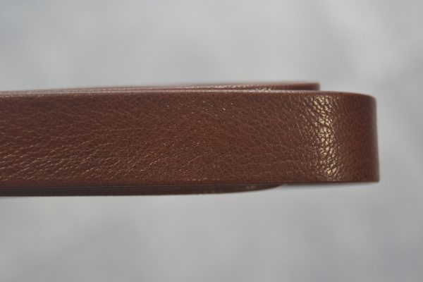 Plat leder 20mm - Vintage Dark Brown - PROMOTIE