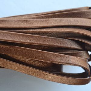Plat leder 10mm -  Brown - PROMOTIE