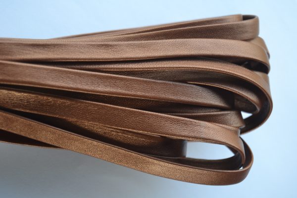 Plat leder 10mm -  Brown - PROMOTIE